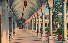 Florida Sarasota Ringling Art Museum Archway Along Inner Court Curteich - Sarasota