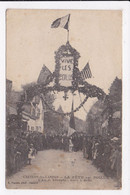 CP 40 CASTETS DES LANDES La Fête Des Poilus L'arc De Triomphe Avant Le Défilé - Castets