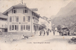 [74] Haute Savoie  Saint Gingolph Douane Franco / Suisse Le Café De La Poste Précurseur - Faucigny