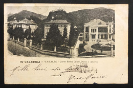 In Valsesia Varallo Corso Roma Vercelli VIAGGIATA 1902 COD.C.1392 - Vercelli