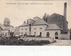 02- Vic Sur Aisne  Moulin De L Eglise Avec Attelage - Vic Sur Aisne
