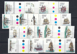 AAT 1979 Definitives / Ships 14v Gutter ** Mnh (51201) - Neufs