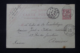 ALEXANDRIE - Entier Postal Type Mouchon De Alexandrie Pour Amiens ( Yvert Et Tellier ) En 1904 - L 86342 - Covers & Documents