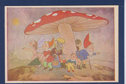 CPA Champignon Mushroom Voir Scan Du Dos Gnomes Lutins - Mushrooms