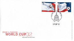 FDC GREAT BRITAIN 2023-2024,football - 2001-2010 Em. Décimales