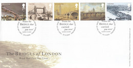 FDC GREAT BRITAIN 2043-2047,bridges - 2001-2010 Em. Décimales