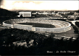 32171) CARTOLINA DI ROMA-LO STADIO OLIMPICO-VIAGGIATA - Stades & Structures Sportives