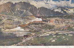 CARTOLINA  ROMA,LAZIO,GALLERIA NAZIONALE D"ARTE MODERNA,UBERTO DELL"ORTO-SULLE ALPI,STORIA,MEMORIA,VIAGGIATA 1917 - Ausstellungen