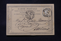 FRANCE - Carte Précurseur De Dieppe Pour Amiens En 1876, Affranchissement Cérès 15ct  - L 86374 - Cartes Précurseurs