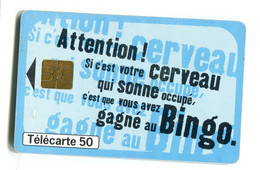 Télécarte France Télécom : La Française Des Jeux - Bingo - Tirage 1000000 Ex. - T2G 04/99 - Juegos