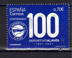 ESPAÑA 2021 ** MNH ED. 5454 CENTENARIO CLUB DE FUTBOL DEPORTIVO ALAVES - Unused Stamps