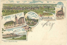 FRANCE / 57 :/SARRALBE / SAARALBEN / GRUSS COULEUR MULTIVUES ( Voir Scan )  / AOUT 1897 / - Sarralbe