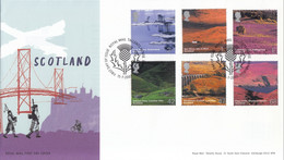 FDC GREAT BRITAIN 2140-2145 - 2001-2010 Em. Décimales