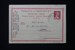 TURQUIE - Entier Postal De Ankara Pour Yvert Et Tellier à Amiens En 1939 - L 86446 - Ganzsachen