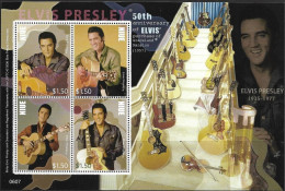 Niue, 2007, Mi 1086-1089, 50th Anniversary Elvis'purchase Graceland Mansion, Sheet Of 4, MNH - Elvis Presley