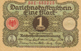 GERMANIA-1 MARK 1920 P-58  UNC - 1 Mark