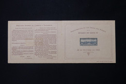 ARGENTINE - Document De L 'Inauguration En 1902 De Las Obras Del Puerto - L 86483 - Cartas