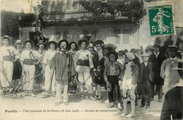 Pouilly * La Fête Pastorale De St Pierre * 28 Juin 1908 * Groupe De Moissonneurs * Fête Locale - Pouilly Sur Loire