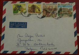 Enveloppe Luchtpost Uit Singapore - Singapur (1959-...)