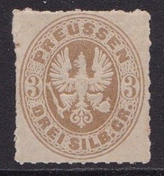 Prussia 1861  3 Sgr  Brown; Mint With Gum. - Neufs