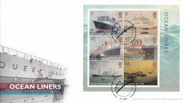 FDC GREAT BRITAIN Block 19,ships - 2001-2010 Em. Décimales