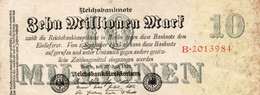 GERMANY-10 MILLIONEN MARK 1923  P-96  CIRC  UNIFACE - 10 Mio. Mark