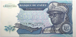 Zaïre - 200000 Zaïres - 1992 - PICK 42a - SPL - Zaire