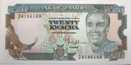 Zambie - 20 Kwacha - 1989 - PICK 32a - NEUF - Zambie