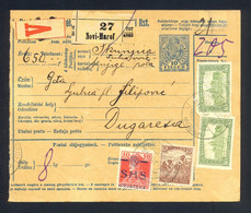 CROATIA SHS - Parcel Card Sent From Savski Marof To Duga Resa 03.01. 1919. Mixed Franking Of Hungarian And SHS Croatia S - Croatie