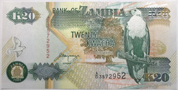 Zambie - 20 Kwacha - 1992 - PICK 36b - NEUF - Zambie