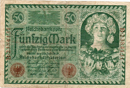 GERMANIA  50 MARK 1920  P-68 Circ - 50 Mark