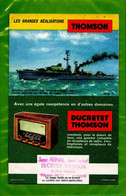 Buvard :  Ducretet THOMSON  Radio  : Marine  Escorteur SURCOUF - Electricité & Gaz