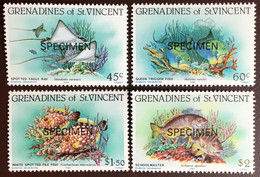 Grenadines Of St Vincent 1984 Reef Fish Specimen MNH - Poissons