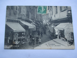 LIMOGES - La Rue De La Boucherie - Plan Peu Fréquent A Consulter !!!!!!!!!! Voyyagé En 1917 - TBE - Limoges