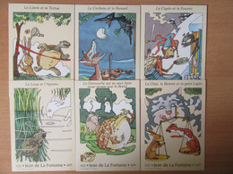 France - Lot De 6 Entiers Postaux Neufs - Fables De Jean De La Fontaine - Lots Et Collections : Entiers Et PAP