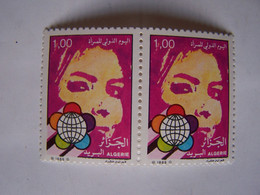 ALGERIE 1988 NEUFS 2 X JOURNEE DE LA FEMME - Algérie (1962-...)