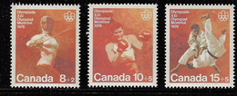 CANADA 1975 SEMI-POSTAL SCOTT B7 -B9** - Nuovi