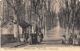 Mantes La Jolie        78      Inondations 1910  L'Ile Aux Dame  Allée Principale      (voir Scan) - Mantes La Jolie