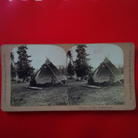 PHOTO STEREO A LAPLAND HONE NORTH SWEDEN - Stereoscoop