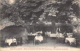 Mantes La Jolie          78         Grand Hôtel Du Grand Cerf.   Henri Mallet    Vue Prise Dans Les Jardins  (voir Scan) - Mantes La Jolie