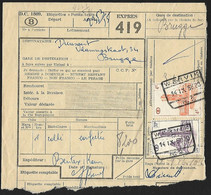1956 - BELGIË/BELGIQUE/BELGIEN - Y&T CP339 & CP349 + WERVIK & BRUGGE - Dokumente & Fragmente