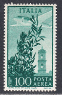 Italy 1948 Air Mail, Mint Mounted, Sc# C123, SG - Airmail