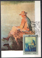 Poland 1968 Art Painting - Mi.1865  Maximum Card - Tarjetas Máxima