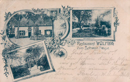 Gruss Aus Dem Restaurant Zum Schwan. Wülfing Bei Wesel. Gartenlocal, Turn- Und Spielplatz. Soldatenbrief 1898. - Wesel