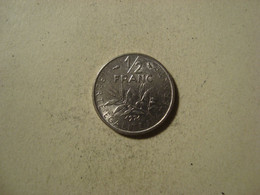 MONNAIE FRANCE 1/2 FRANC 1971 SEMEUSE - 1/2 Franc