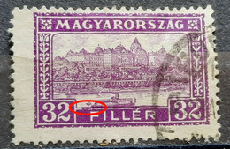 CASTLE IN BUDAPEST-32 F-ERROR- HUNGARY-1926-1927 - Errors, Freaks & Oddities (EFO)