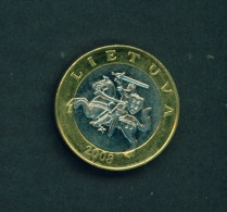 LITHUANIA  -  2008  2l  Circulated Coin - Lithuania