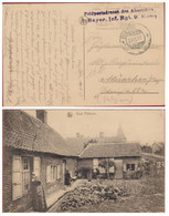 Bataillon Allemand Feldpostkarte Briefstempel Feldpost Erster Weltkrieg 1917 Bayer Inf Rgt Oud Pitthem Pittem - Army: German