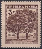 1933-80 CUBA REPUBLICA 1933 3c INVASION. ERROR SIN PALMA EN EL FONDO. GOMA ORIGINAL - Ongebruikt