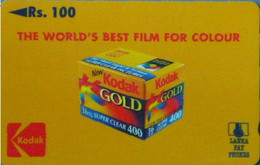 SRILANKA : 39A 100 KODAK The World)s Best Film For Colour USED - Sri Lanka (Ceylon)
